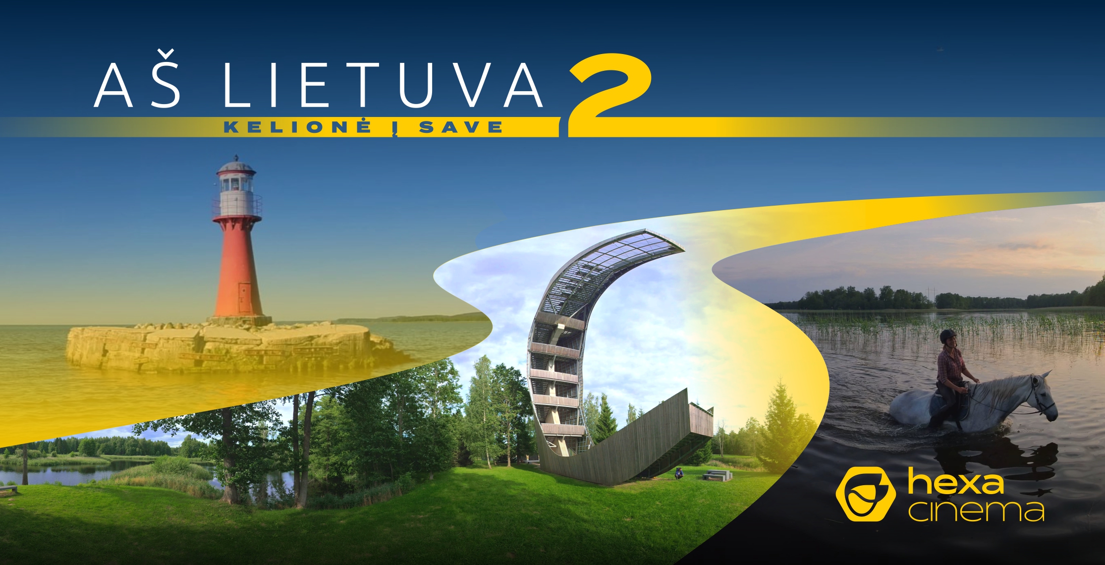 AŠ LIETUVA 2: KELIONĖ Į SAVE Tai virtualios realybės filmo AŠ LIETUVA tęsinys, kviečiantis leistis į dar vieną kvapą gniaužiančią kelionę – šįsyk ne vien po nuostabius kraštovaizdžius, tačiau ir savo vidinį pasaulį. Čia naujai išvysite pažįstamas panoramas, gimtuosius miestus ir kultūrinius objektus, o kartu atrasite vietas, kuriose dar neteko pabuvoti. Užburiantys vaizdai atsivers važiuojant dviračiais ir riedlentėmis, plaukiant laivais ir į padanges pakilus lėktuvu.